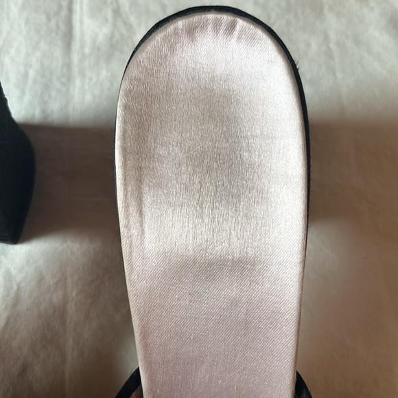 Vtg Daniel Green Ladies Home Slippers 1950s black B65, 8N , fit like 7 - Picture 7 of 15